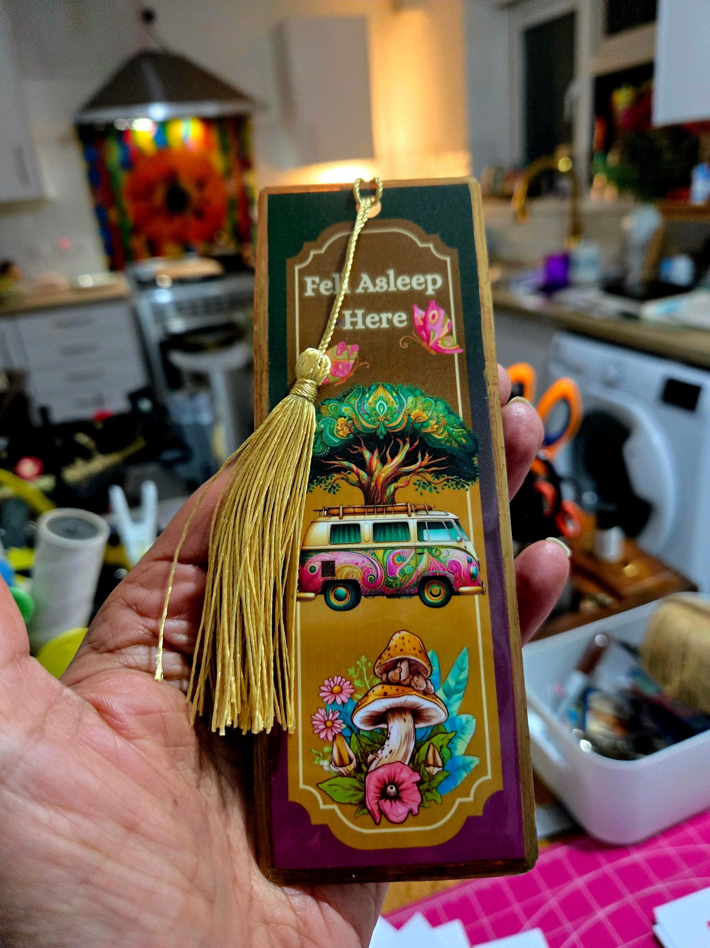 Mushroom Campervan Bookmark