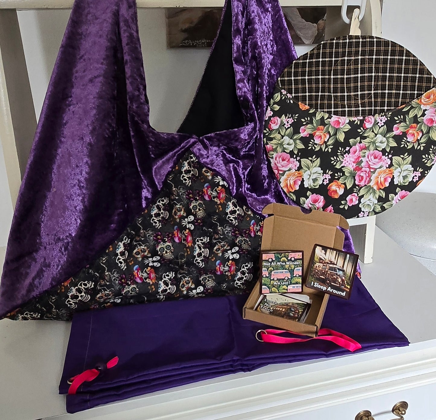 The Fuel Box ( Moonies bag purple velvet)