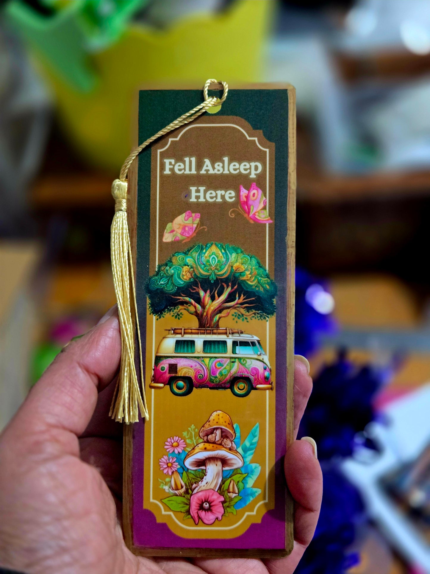 Mushroom Campervan Bookmark