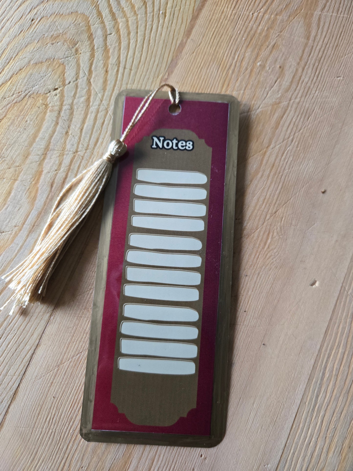 Red Goldy Campervan Bookmark