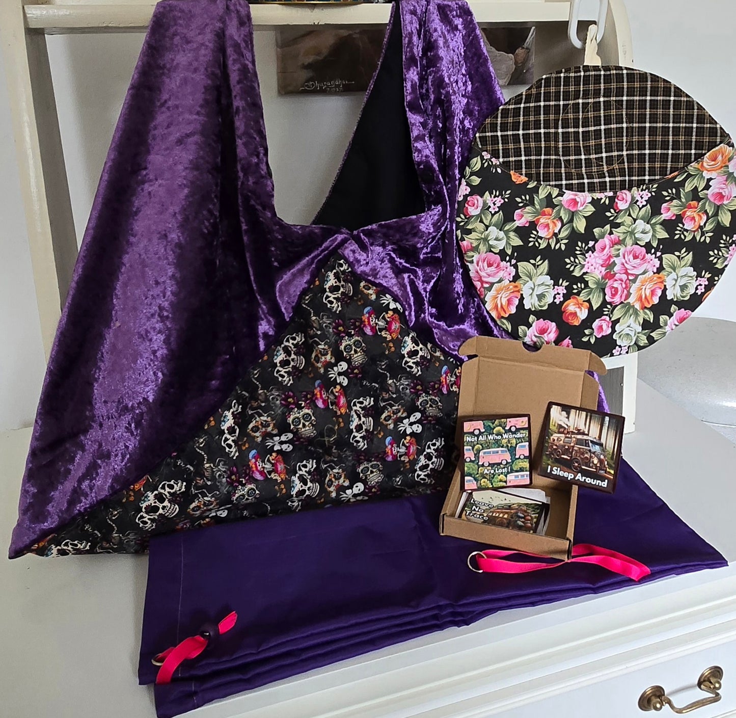 The Fuel Box ( Moonies bag purple velvet)