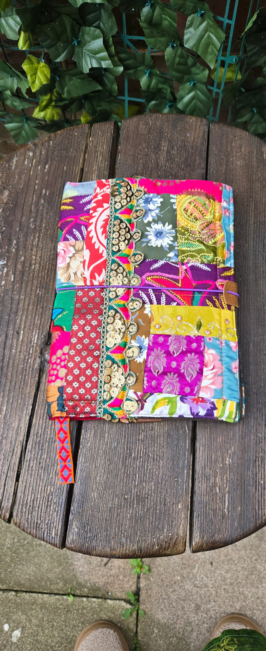 Crazy Patch Work A5 Cover.