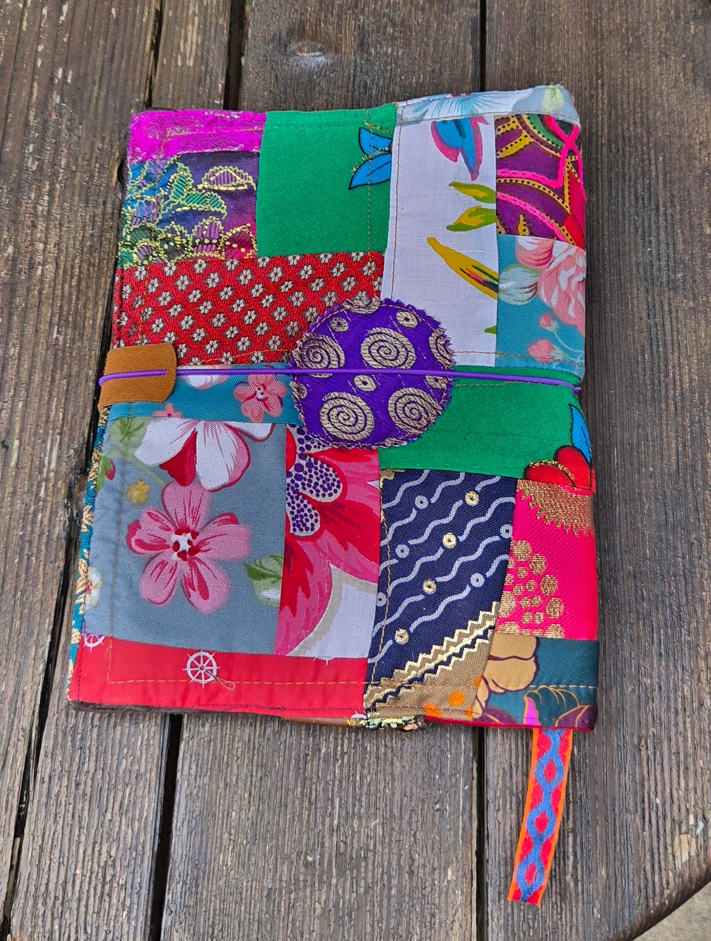 Crazy Patch Work A5 Cover.