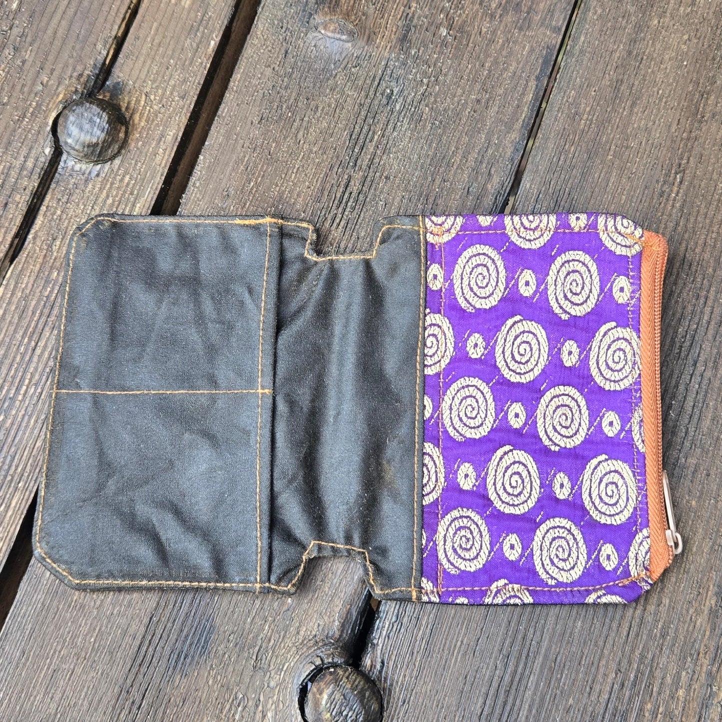 D . Pocket Journal Fabric Zip Pouch Insert