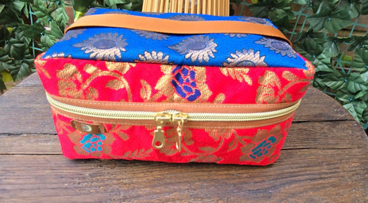 Boxy Bag Red Brocade
