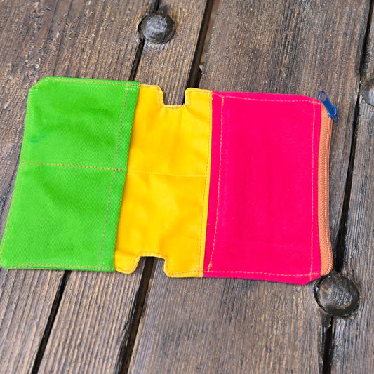 D . Pocket Journal Fabric Zip Pouch Insert